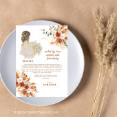 Sonata Bridesmaid Terracotta Chic Zachte Boho Herf Kaart