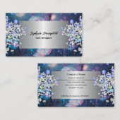 Sonata iriserende glitter Visitekaartje (Voorkant / Achterkant)