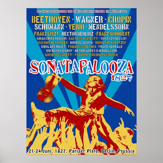 Sonatapalooza 1827 Concert Poster (Voorkant)