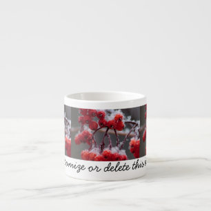SONB Snow on Berries; Personaliseerbaar Espresso Kop