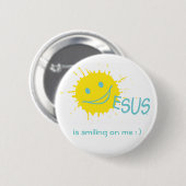 Sonburst Jesus Button (Voorkant /achterkant)
