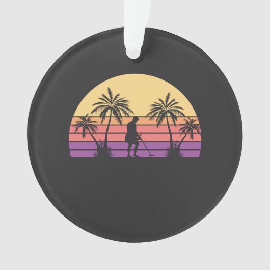 Sondelen metaaldetectorist ornament (voorkant)