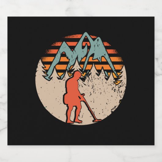  Sondeln Metaal Detectorist Bier Etiket (Enkel label)