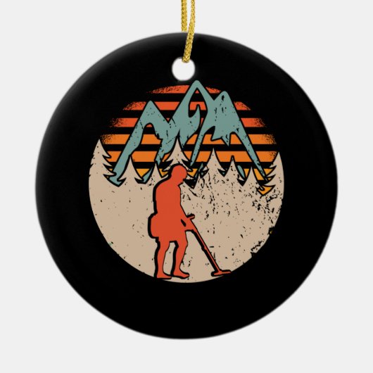  Sondeln Metaal Detectorist Keramisch Ornament (Voorkant)