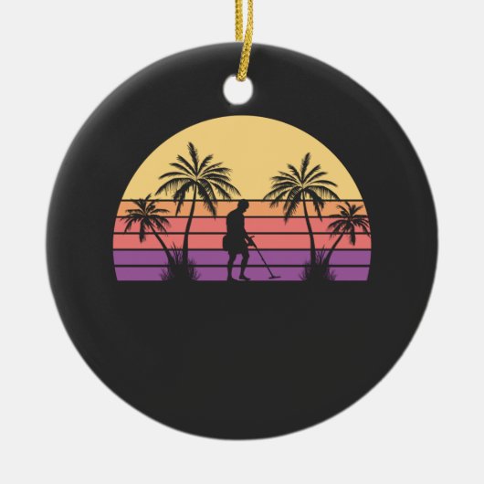 Sondeln Metal Detectorist Keramisch Ornament (Voorkant)