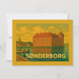 Sønderborg Denemarken Kasteel Briefkaart