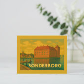 Sønderborg Denemarken Kasteel Briefkaart (Staand voorkant)