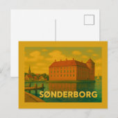 Sønderborg Denemarken Kasteel Briefkaart (Voorkant / Achterkant)