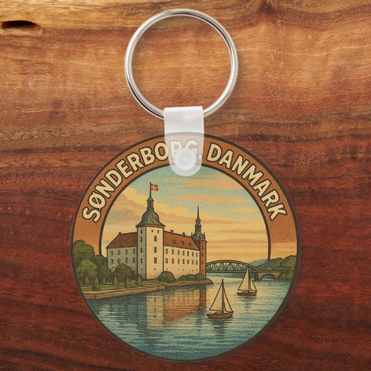 Sønderborg Denmark Castle Sleutelhanger (Achterkant)