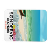 Søndervig Denemarken strand reisposter Magneet (Horizontaal)