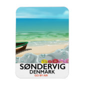 Søndervig Denemarken strand reisposter Magneet (Verticaal)