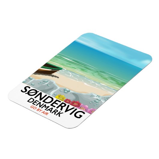 Søndervig Denemarken strand reisposter Magneet (Linkerzijde)