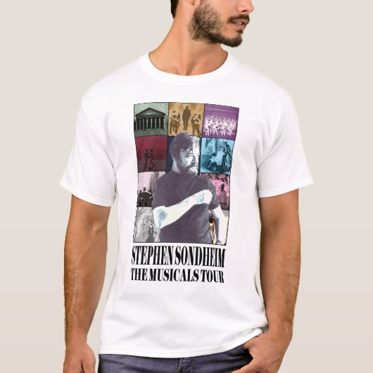 Sondheim Musicals Tour - Eras Tour Parody Merch T-shirt (Voorkant)
