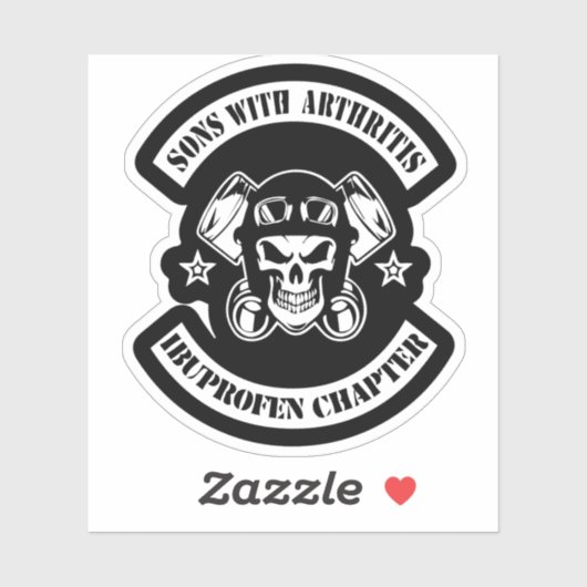 Sonen met artritis Ibuprofen hoofdstuk Sticker (Vel)