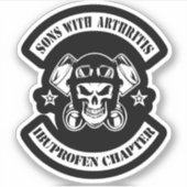 Sonen met artritis Ibuprofen hoofdstuk Sticker (Voorkant)