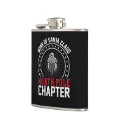 Sonen van de kerstman, de kerstman heupfles (Links)