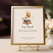 Song Aanvraag Gramophone Wedding Poster