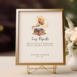 Song Aanvraag  Gramophone Wedding Poster