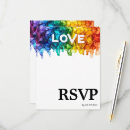 🌈 Song aanvraag LGBTQ Geschilderd met Liefde brui RSVP Kaartje