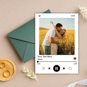Song Album Foto Zwangerschapsaankondiging Kaart