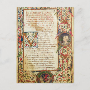 Song als lofzang op Laure Briefkaart