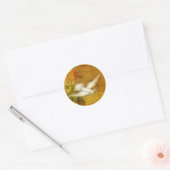 Song Bird brengt vrede Ronde Sticker (Envelop)