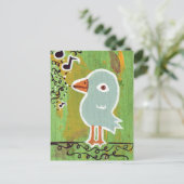 Song Bird Briefkaart (Staand voorkant)