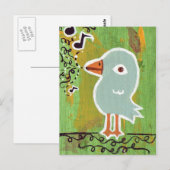 Song Bird Briefkaart (Voorkant / Achterkant)