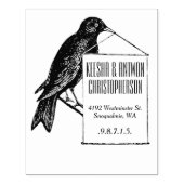  Song Bird Holding Sign Stempel (Afrduk)