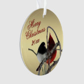 Song Birds kerstversiering Ornament (voorkant)