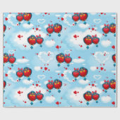 Song Birds Love Pattern Cadeaupapier (Vlak)