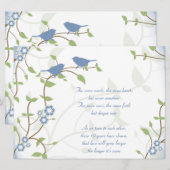 Song Birds Wedding Jubileum Vow Renewal Kaart (Voorkant / Achterkant)