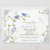 Song Birds Wedding Jubileum Vow Renewal Kaart (Achterkant)