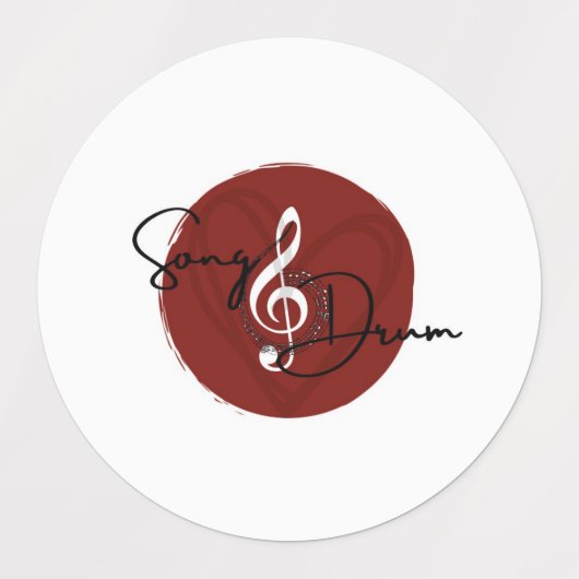 Song_Drum Aether Waterbestendige Sticker Blad (Design 2)