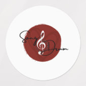 Song_Drum Aether Waterbestendige Sticker Blad (Design 1)