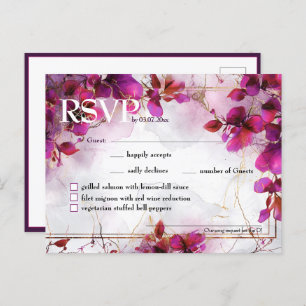 Song & menu Fuchsia Enchantment: Waterverf