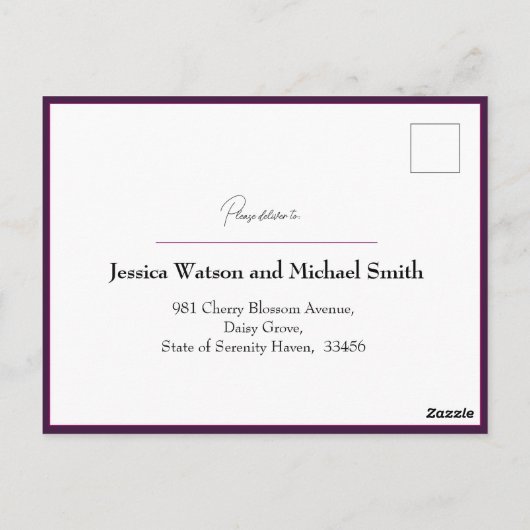 Song & menu Fuchsia Enchantment: Waterverf (Achterkant)