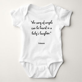 Song of Angels Baby's Laughter Quote Romper
