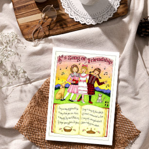 Song of Friendship Birthday Card Kaart