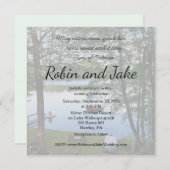 Song of Solomon Lake Photo Wedding Invitation Kaart (Voorkant / Achterkant)