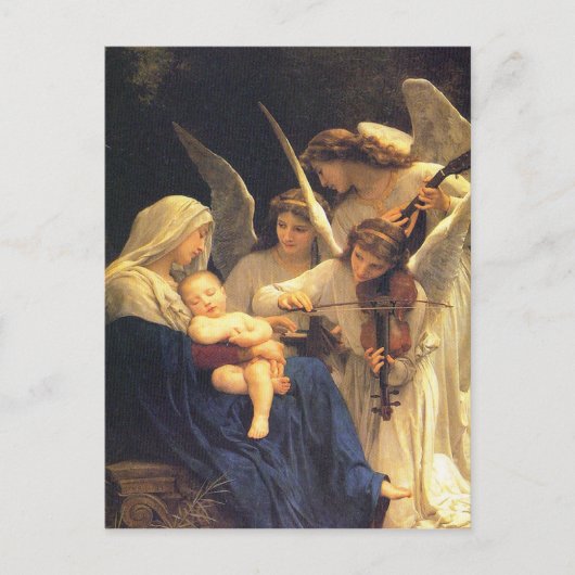 Song of the Angels, William-Adolphe Bouguereau Briefkaart (Voorkant)