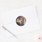 Song of the Angels - William-Adolphe Bouguereau Ronde Sticker (Envelop)