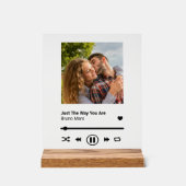 Song Plaque Jubileum Paar Memento Acryl Bord (Voorkant)