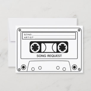 Song Request RSVP-kaart Kaart