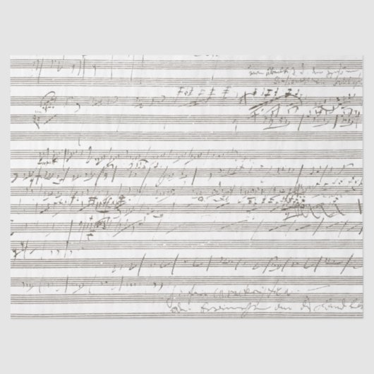 Song Sepia Scribked Sheet Music Scrated  Tissuepapier (Voorkant)