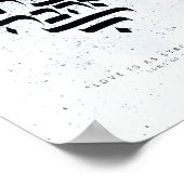 Song solomon 8,6 - Liefde is even sterk als dood Poster (Hoek)