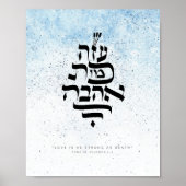 Song solomon 8,6 - Liefde is even sterk als dood Poster (Voorkant)