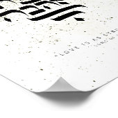 Song solomon 8,6 - Liefde is even sterk als dood Poster (Hoek)