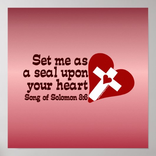 Song Solomon 8:6 Poster (Voorkant)