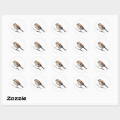 Song Sparrow Bird Stickers (Vel)